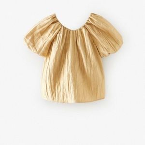 ZARA Golden Blouse